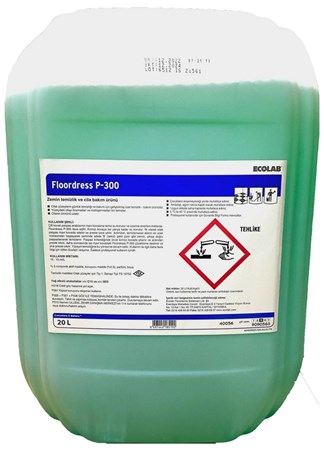 Ecolab Floordress P-300 Temizlik ve Cila Bakım Maddesi 20L